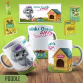 caneca cerâmica Poodle